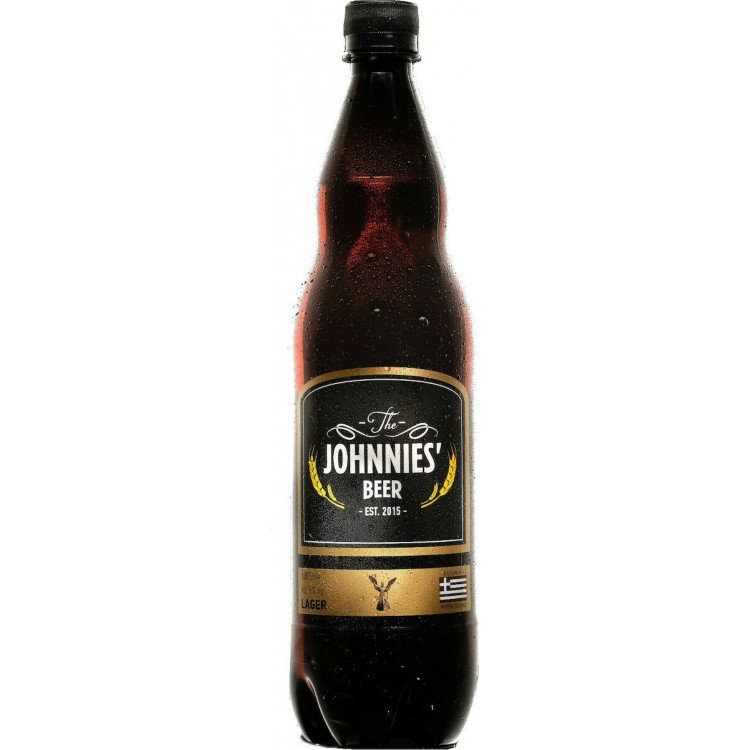 Μπύρα Ελληνική Lager Johnnie's Beer Δράμας 1 Λίτρο