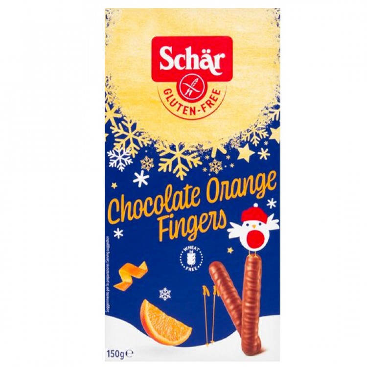 Σοκολατένια Στικς με Πορτοκάλι ‘Chocolate Orange Fingers’ Χωρίς Γλουτένη 150γρ